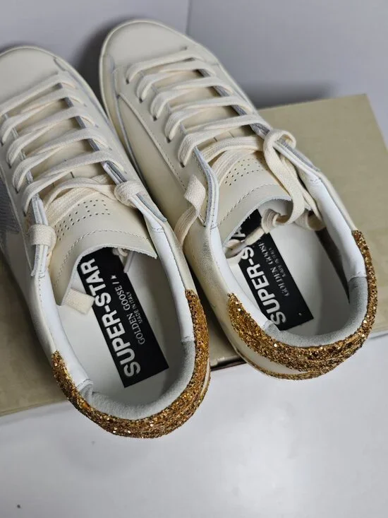 Golden Goose Glitter Star Sneakers - Gold Tail - Picture 4 of 4